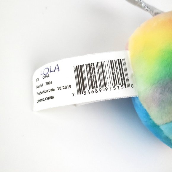 Squishmallows Kellytoy Lucy May 3.5" Clip On Tie Dye Llama Llamacorn Unicorn - Picture 6 of 6